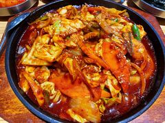 辣炒鱿鱼-全州豆芽汤饭