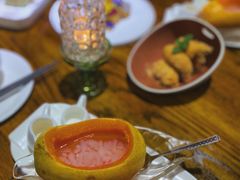 夏威夷木瓜炖雪蛤-HOME餐厅粤菜 融合菜