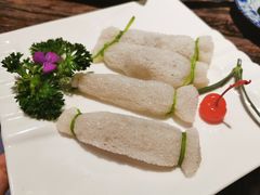 竹笙虾卷-大匠工房古船木艺术餐厅·猪肚鸡专门店(长白仙岛店)