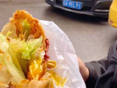 -小红车炸蛋葱油饼