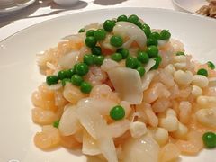 鸡头米百合炒虾仁-玫瑰厅上海菜(兴国路店)