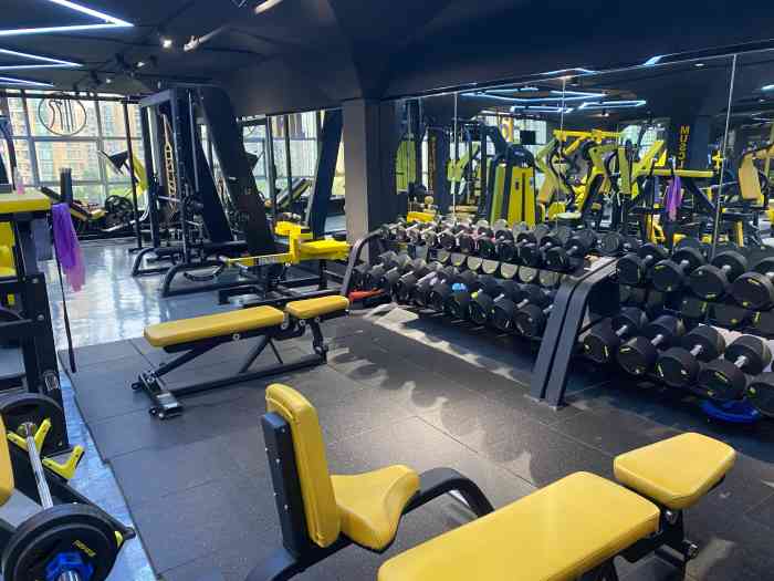 mf fitness肌肉工厂健身-"特地锻炼了一次来评的,健身房整个气氛特别.