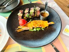 黑松露菲肋牛排配芦笋及香煎大虾-安妮意大利餐厅(日坛店)