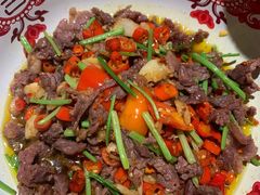 菜籽油炒衡东黄牛肉-老湘村·湖南土菜(天河维多利店)