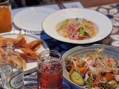 芦笋虾仁白汁意面-静香HOUSE·全时段融合餐厅(七星欢乐颂店)