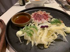 三年金钱火腿配大理手撕乳扇-泓0871臻选云南菜·味庄