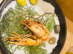 盐焗黑虎虾-花潮料理艺食馆(世欧广场店)