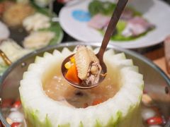 -得意咚瓜·顺德鱼生·冬瓜盅火锅