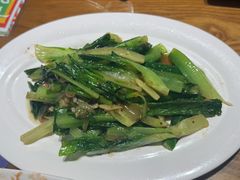 豆豉炒油麦菜-肥仔文澳门猪骨煲(南京西路店)