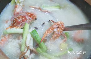 Shrimp, Crab, and Clam Seafood Congee