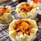 咸蛋黄糯米烧卖[调皮]这样做太好吃了