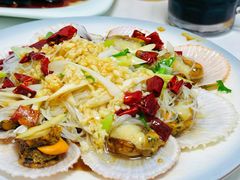 油泼扇贝-来之顺海鲜菜馆·青岛菜·始于1993(栈桥店)