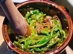 皮蛋青椒擂茄子-费大厨辣椒炒肉(万家丽一店)