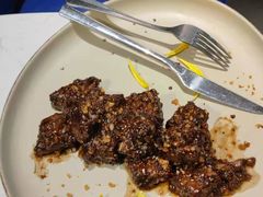 铁板黑胡椒牛肉粒-鹿港小镇(霄云店)