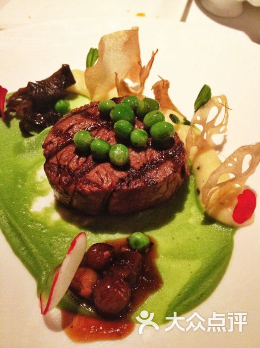 安格斯牛排,五成熟,红酒汁