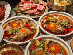 -草家酱蟹炭火烤肉店(珲春南路一店)