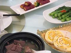 韭菜猪红汤-东江渔村·古典园林·30年粤菜老字号(太和店)
