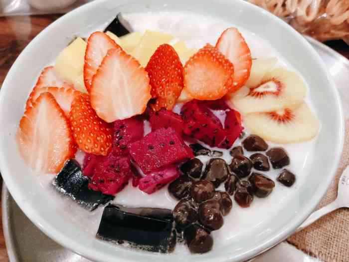 捌伍冰食-"很早之前在网上团购了一份水果豆花,一直没.