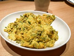刺嫰芽煎土鸡蛋-关东小磨东北菜(上海长风大悦城店)