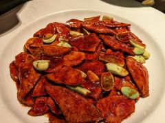 腊八蒜炒猪肝-百富源·海鲜辽菜(张士店)