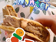 大饼卷黑椒牛肉-华莱士·全鸡汉堡(宁馨店)