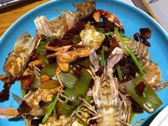 辣炒花盖蟹-丹东立强海鲜烧烤·牛B大串(星海店)