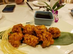 良口荔枝蜜鳝球-品泉餐厅·大盆鱼·走地鸡