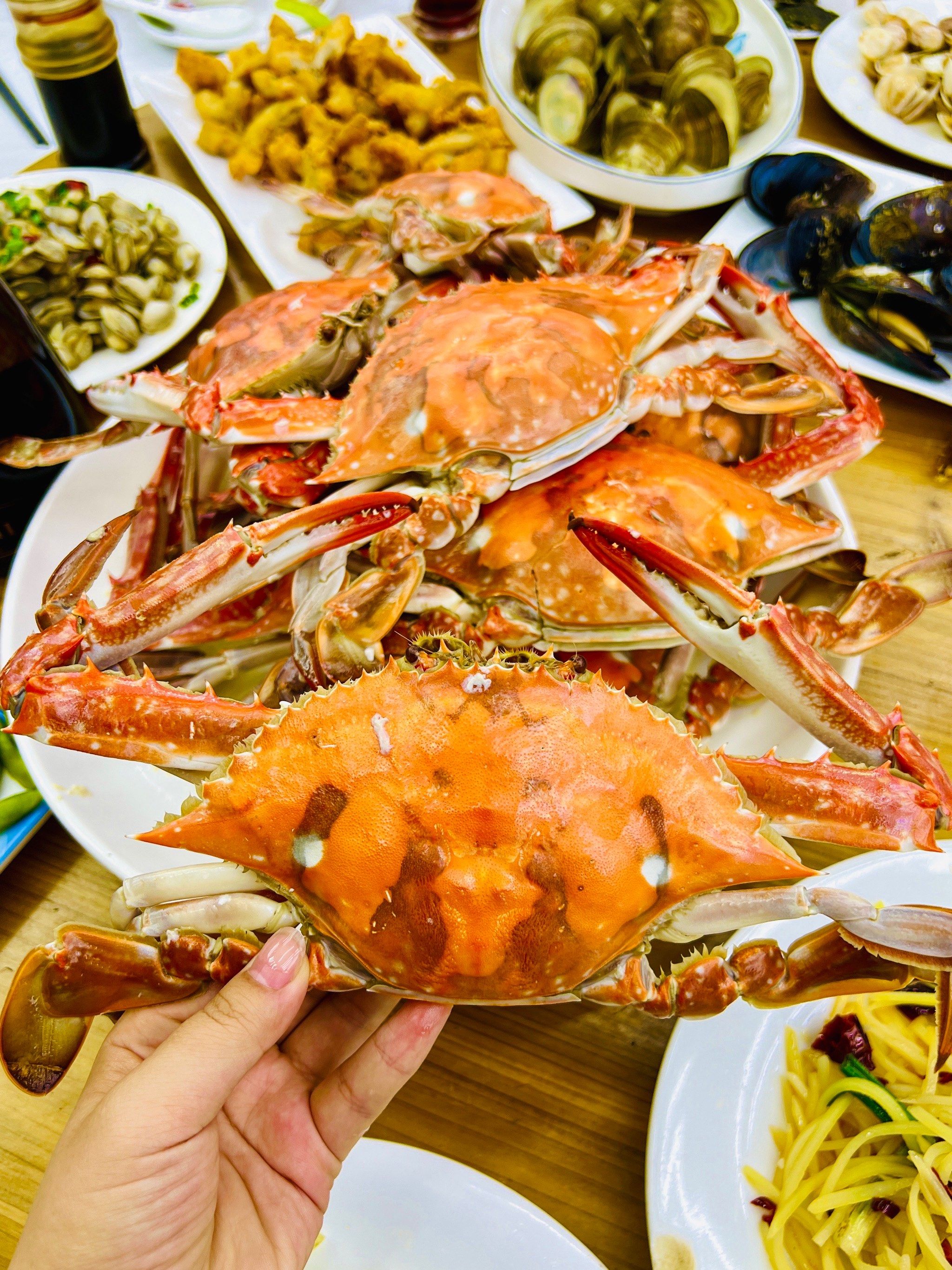9月舟山海鲜🦞🦀️
#秋天的第一顿螃蟹 #舟山梭子蟹#海鲜大餐