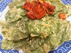 面拖桑树叶-天台徐家小吃