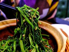 啫啫虾酱空心菜-熠盛粤味·顺德桑拿鸡(永康路店)