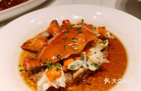 Rose Vinegar Black Pork Steamed Crab with Rice
