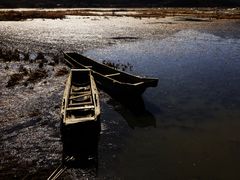 走婚桥上看草海2-泸沽湖国家级风景名胜区走婚桥