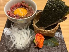温泉蛋拌马肉-长崎屋·日本料理·刺身·烧鸟(天河北路店)