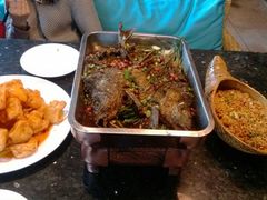 木鱼石传说+黄桃锅包豆腐+酱油炒饭-奇滋豆味(南十四道街店)