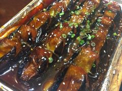 铁板茄子-金穗园·砂锅粥.醉鸡煲火锅(长寿路店)