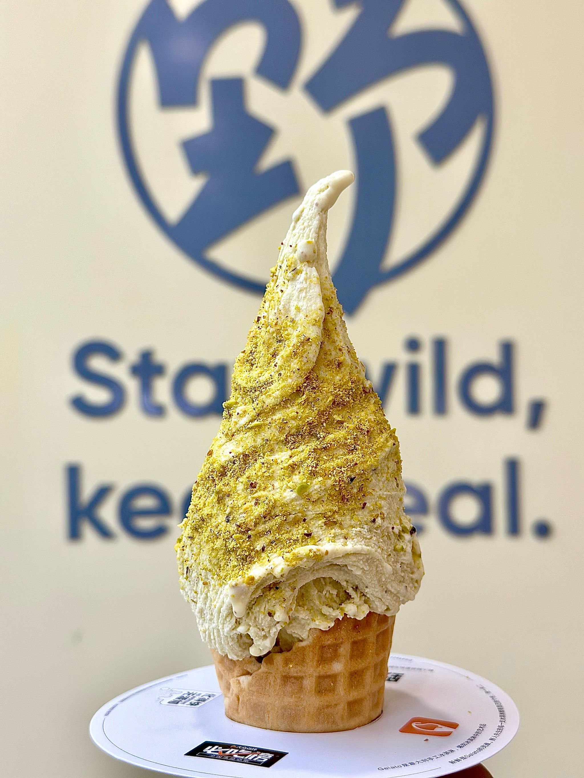 蓝港!太好吃了吧开心果gelato冰淇淋!