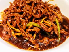 撒子牛肉丝-刘胖子家常菜·蹄花焖藕(中南店)