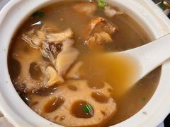 煤炉野藕排骨汤-甜阿姨·天台花园私房菜(万松园店)