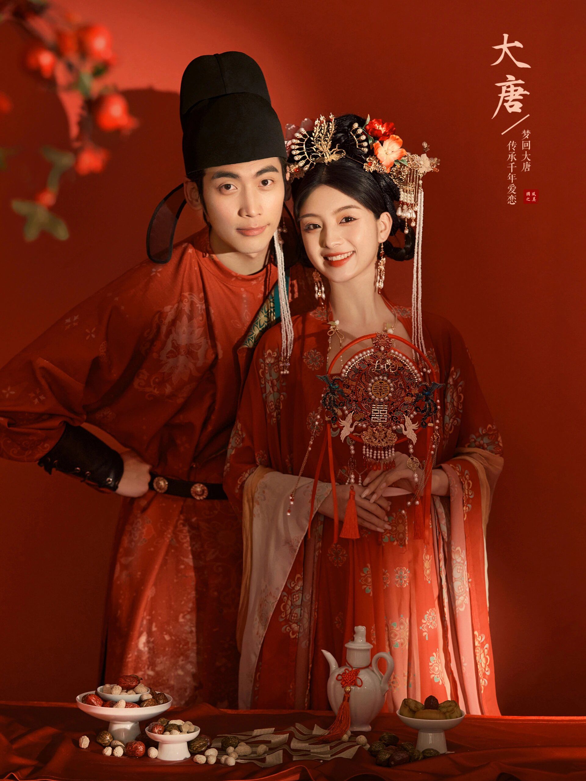 一眼就沦陷的唐风汉服婚纱照❤️