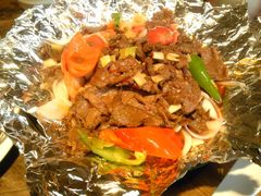 铁板牛柳-海荣锅贴馆(五味十字店)