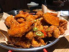 炸鸡翅一半一半-富乐满韩国正宗炸鸡韩国料理(虹泉路店)