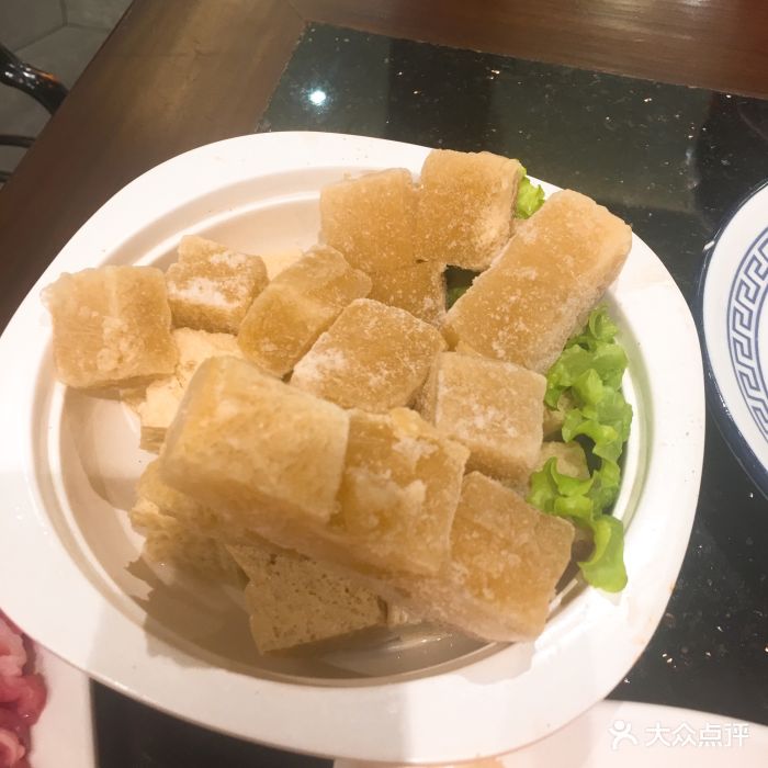 卫羊宫涮肉(华夏未来店)-冻豆腐图片-天津美食-大众点评网