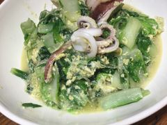 笔管鱼炒小白菜-必点海鲜·鲅鱼水饺(鞍山西道店)