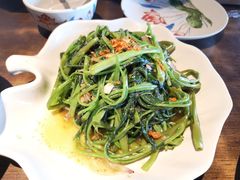 马拉盏炒通菜-大头虾越式风味餐厅(光明广场店)