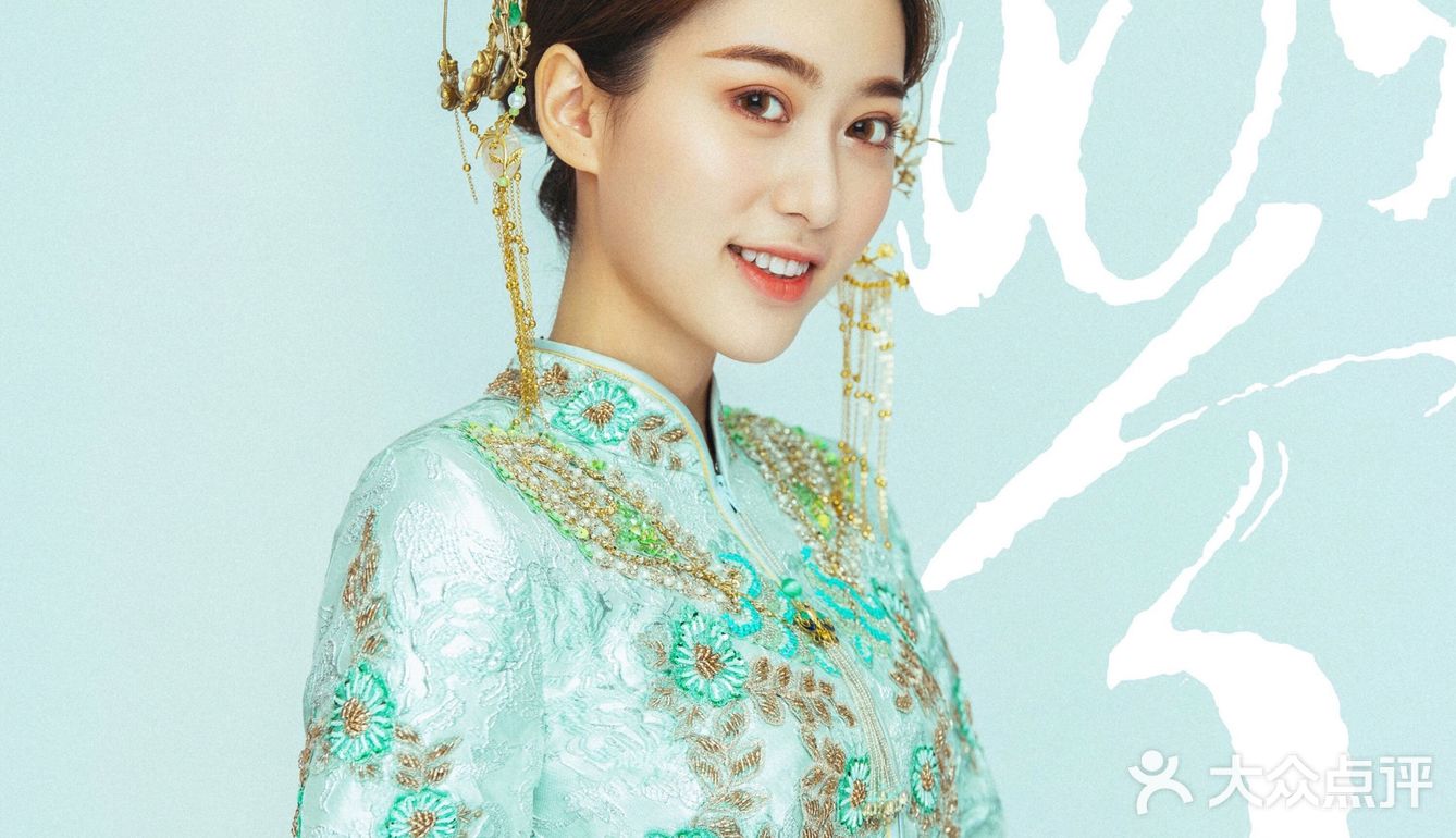 只有拍了工笔画婚纱照,才知道自己能有多美🌼