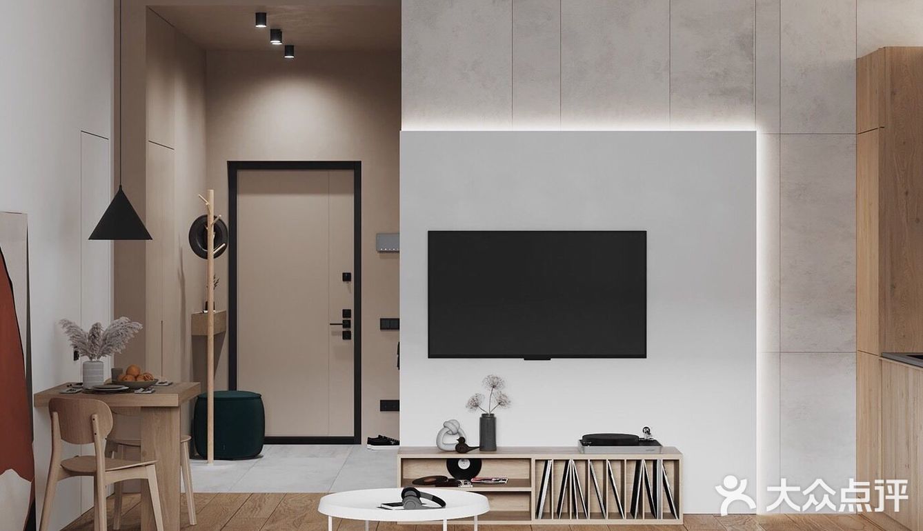 原木+橙色 简约雅致的感觉