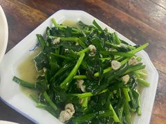 韭菜炒蚬肉-吾介小籠館