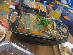 烤海炉鱼-路边摊小炉子烧烤