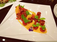 鲜果咕咾肉配奶油芒果酱-美博·美术博物馆主题餐厅(威尼斯水城店)
