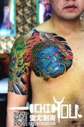 不动明王纹身-北京蚩尤刺青